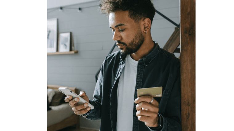 Digital content solutions example for ecommerce user on a mobile device