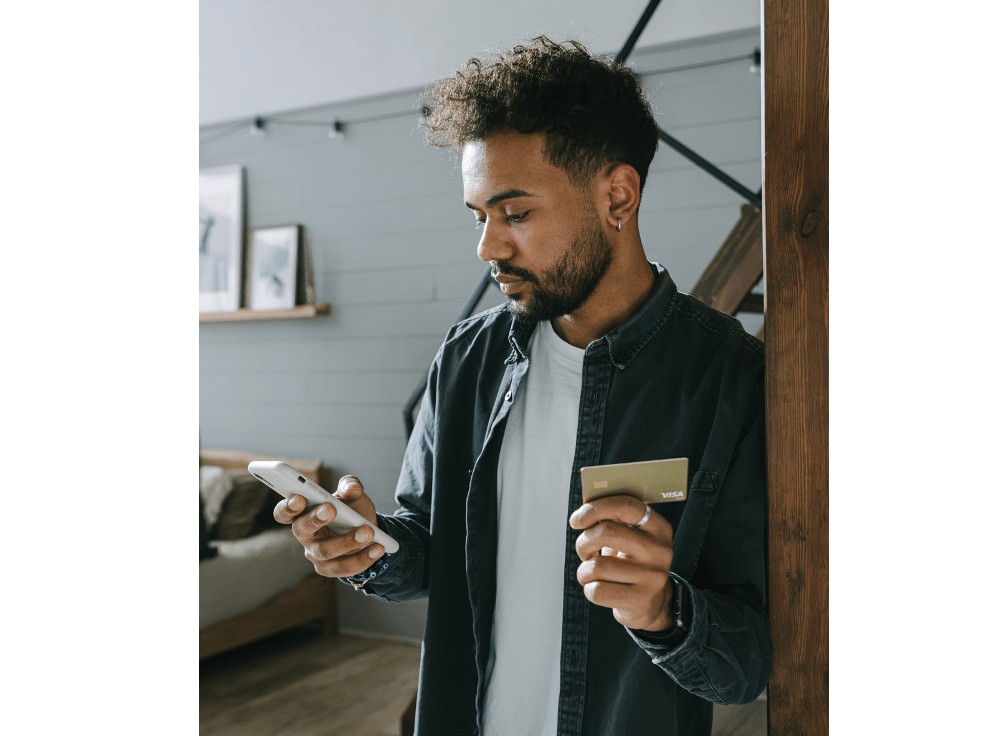 Digital content solutions example for ecommerce user on a mobile device
